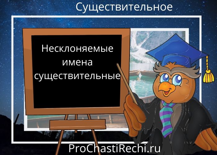 Несклоняемые имена существительные